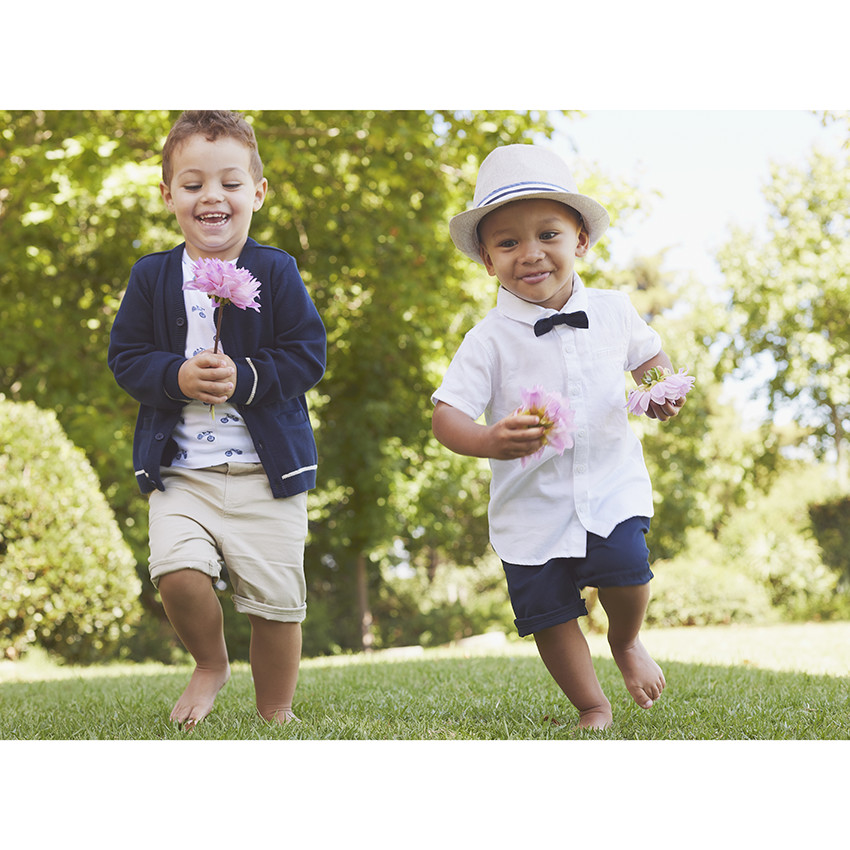 Borsalino avec galon en chambray pour bébé garçon 