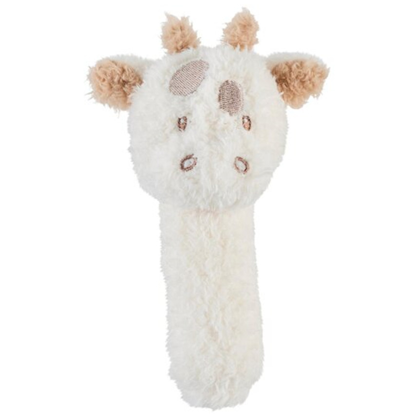 Hochet en peluche - Girafe - Blanc 