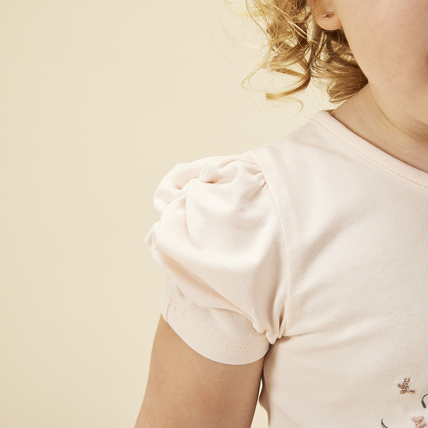 Robe effet 2 en 1 à tulle imprimé papillons pour bébé fille 