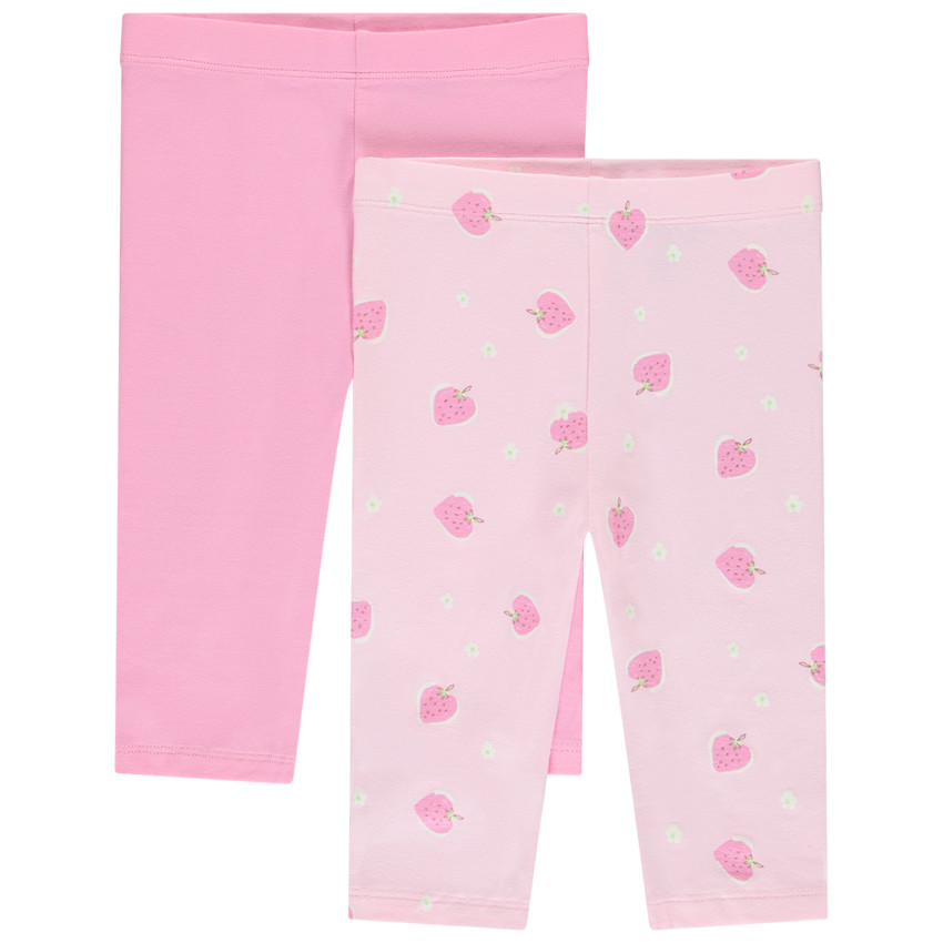 Set van 2 korte boxershorts voor meisjes in jersey 