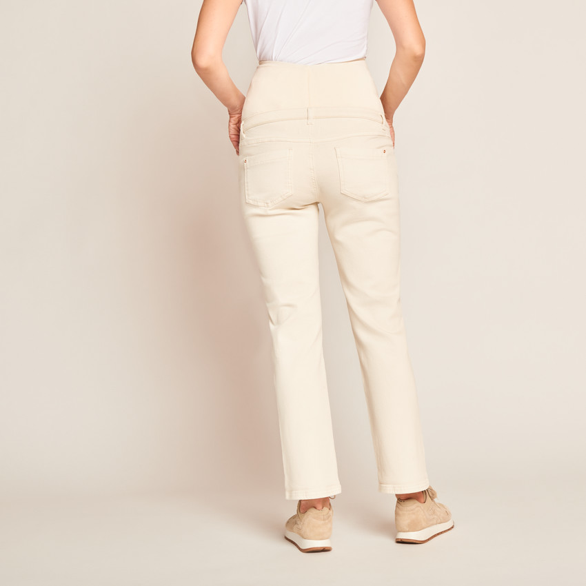 Jean straight de grossesse avec bandeau haut 