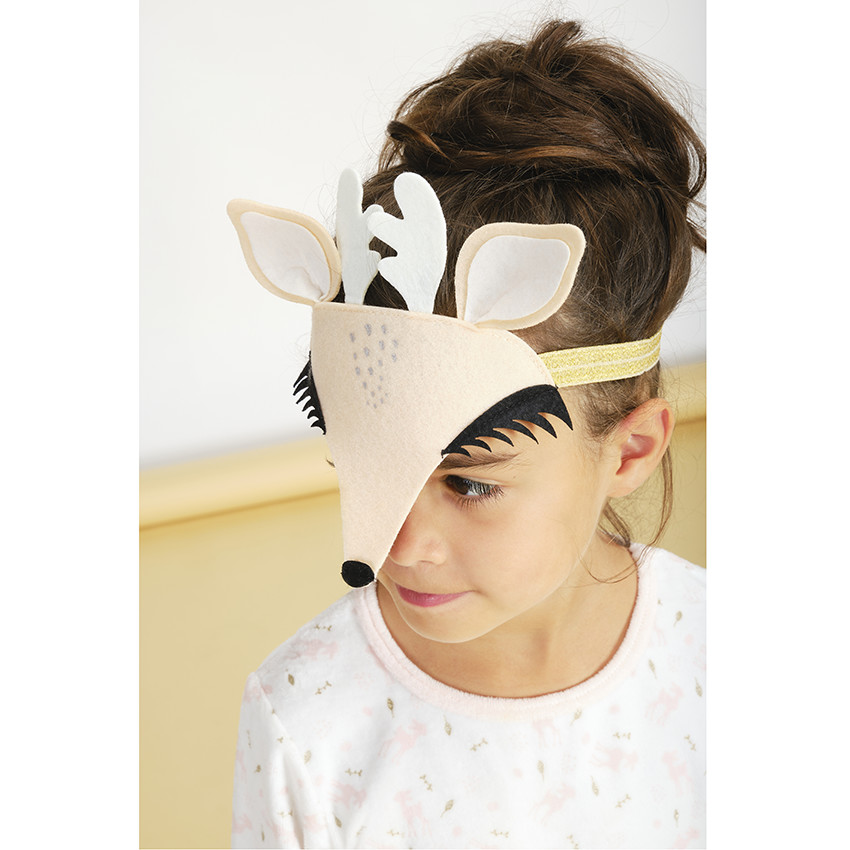 Fluweel pyjama met hertmasker voor meisjes 