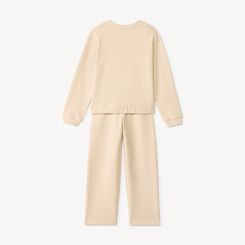 Ensemble jogging en nid d'abeille avec sequins pour fille 