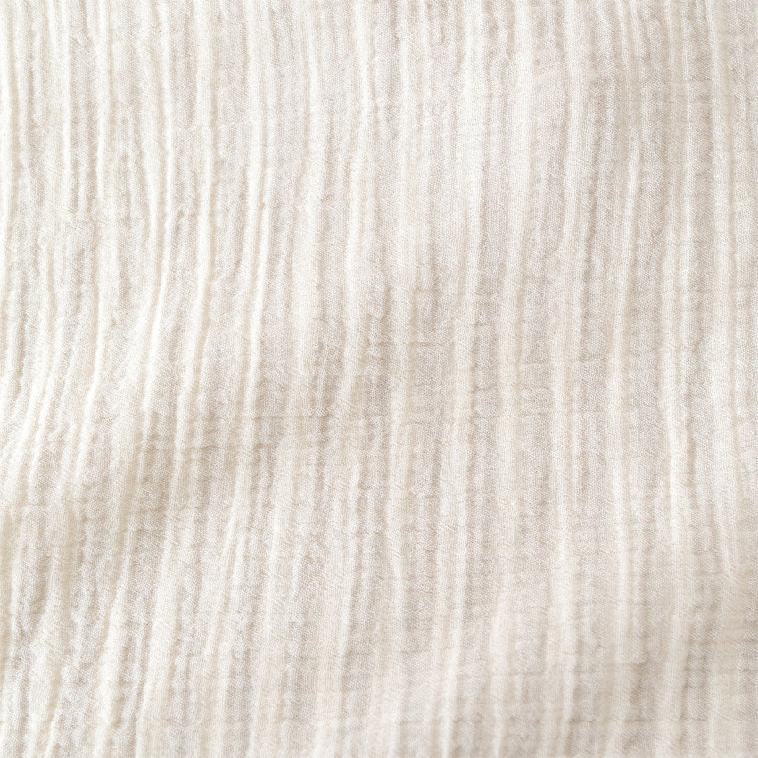Poncho de bain Gaze de coton Stripe 9/36m Sesame 
