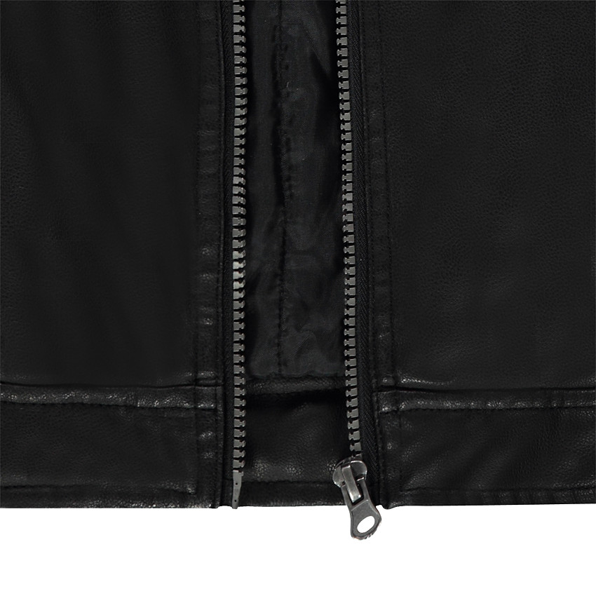 Junior - Veste style motard effet cuir à poches zippées 