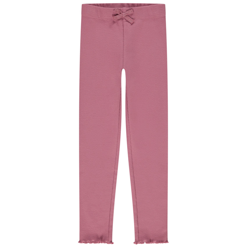 Legging côtelé avec nœud fantaisie fille 