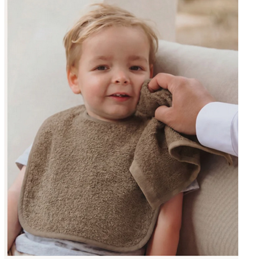 Lingettes pour la bouche éponge - Natural/Soft Sand/Taupe - 30x30 cm 