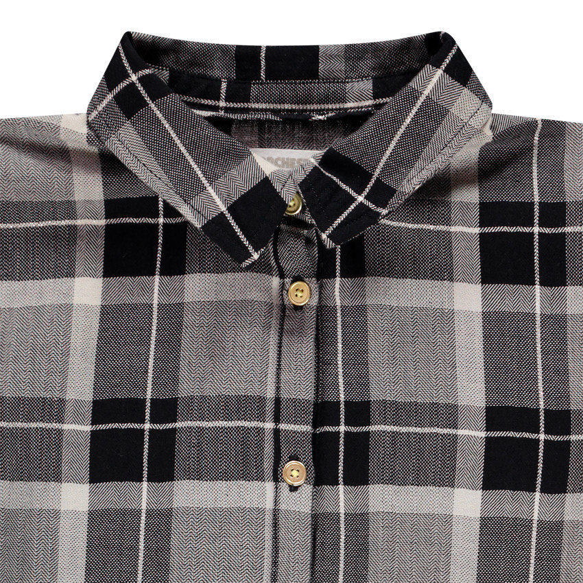 Chemise manches longues à carreaux pour enfant fille 