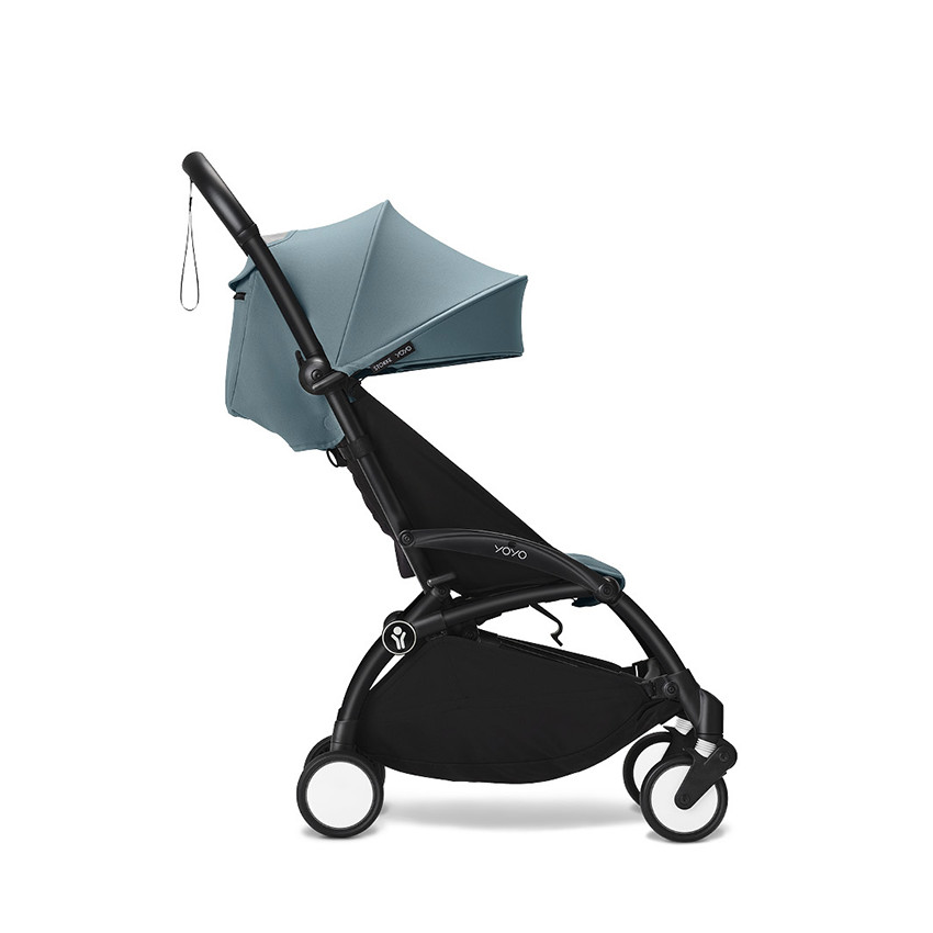 Kinderwagen Stokke® YOYO³ vanaf 6 maanden - frame zwart/Aqua 