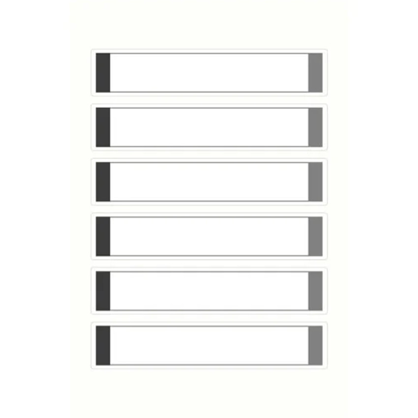 24 zelfklevende waterproof labels Grijs 