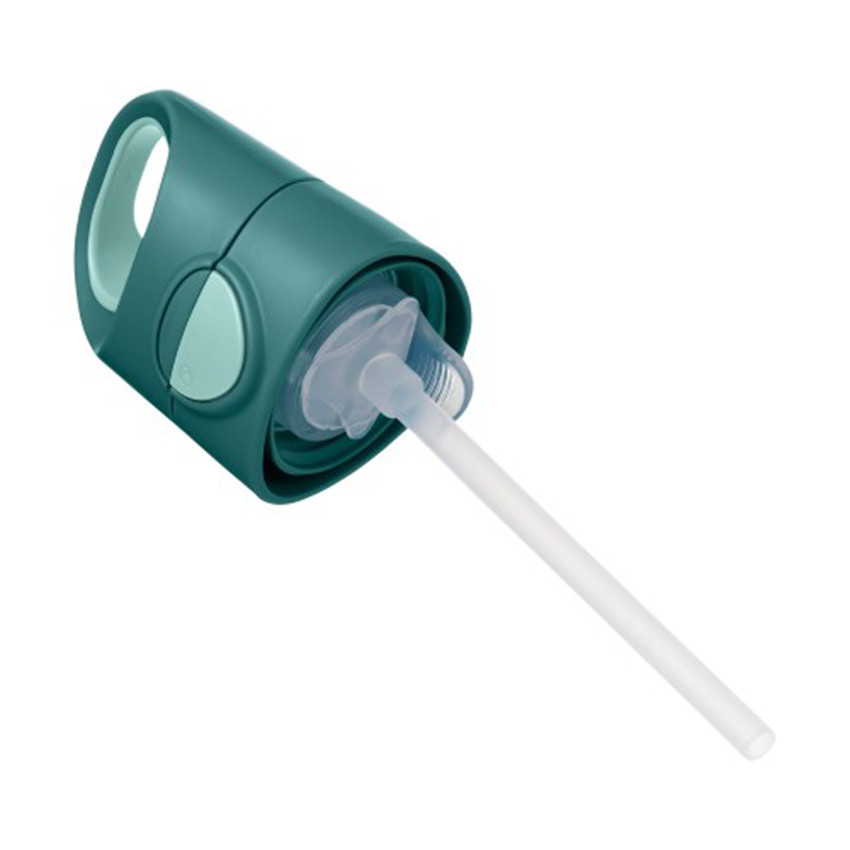 Gourde Tritan avec paille en silicone pour enfants 450ml Emerald Forest 