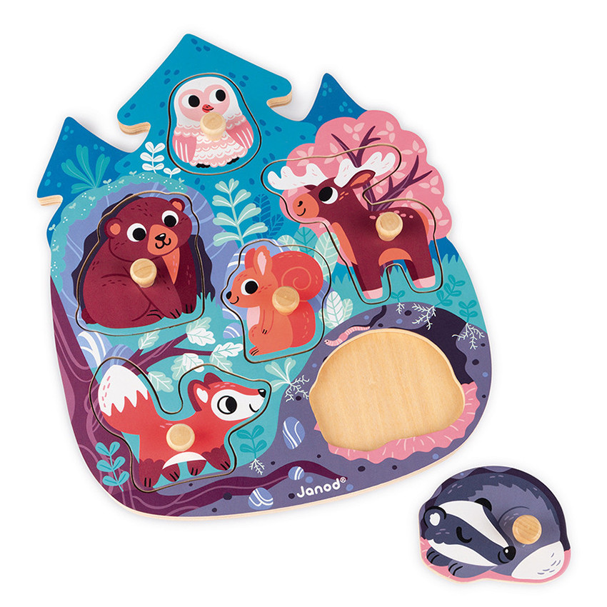 Jouet Puzzle en bois Happy Forest  