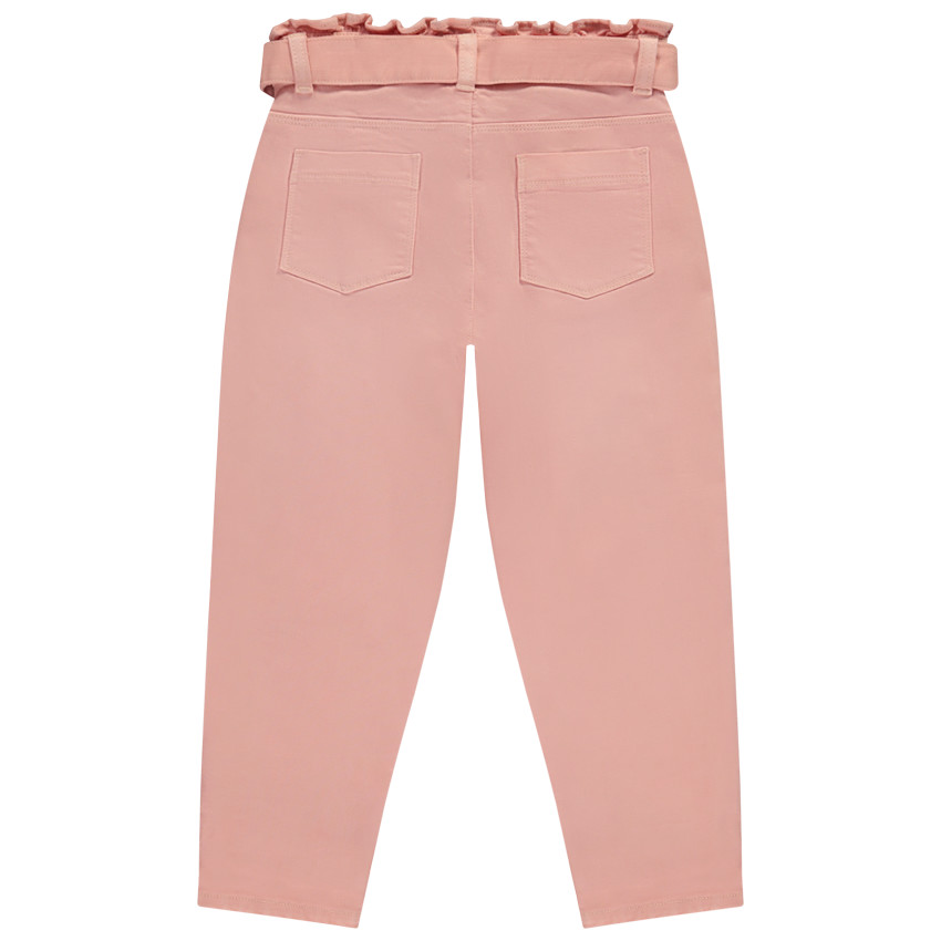 Jeans paperbag met ceintuur voor meisjes 