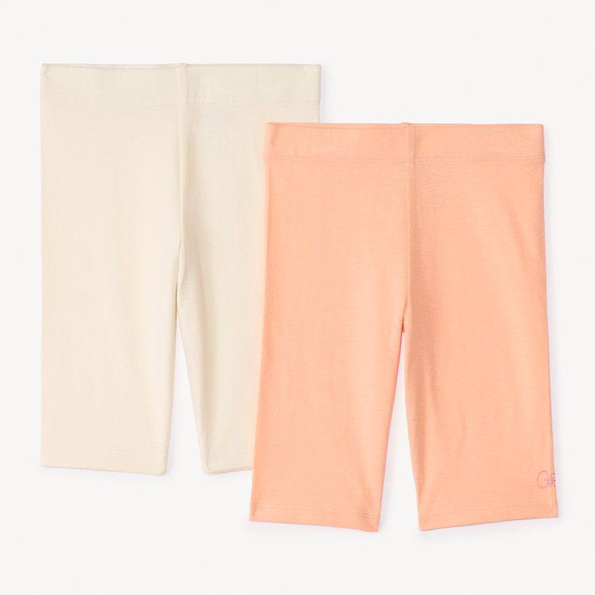 Lot de 2 cyclistes unis pour fille 