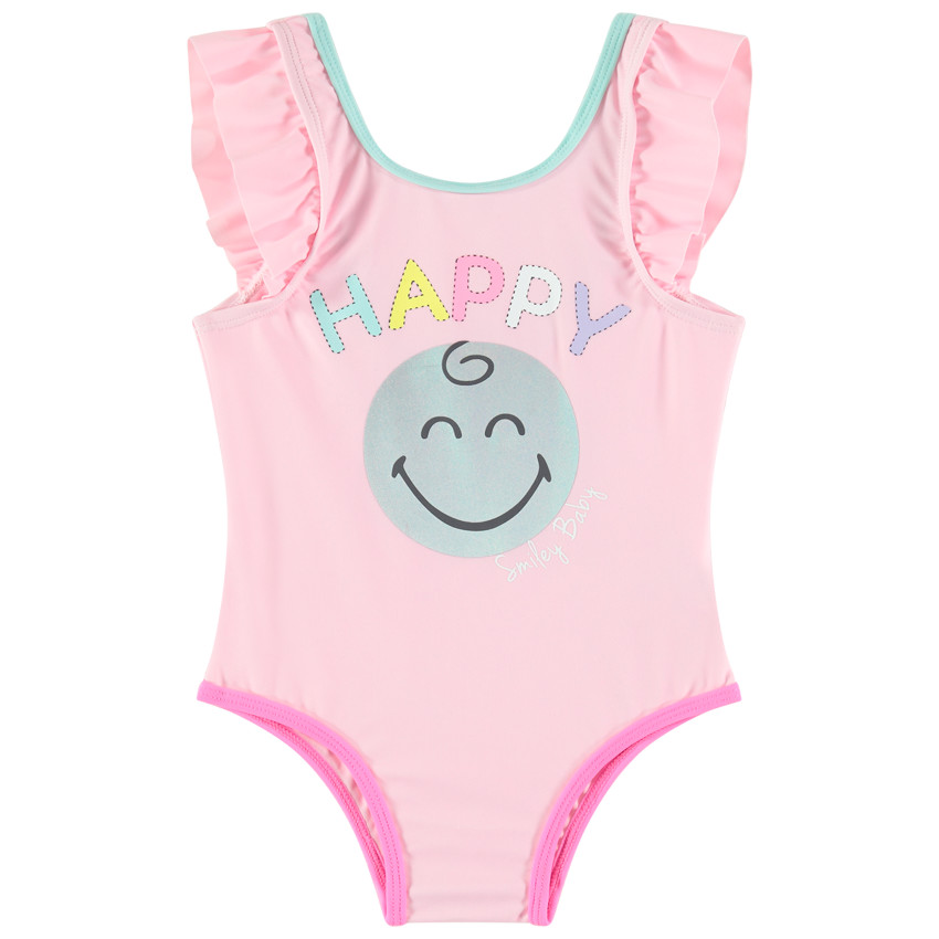 Badpak met Smiley-print 