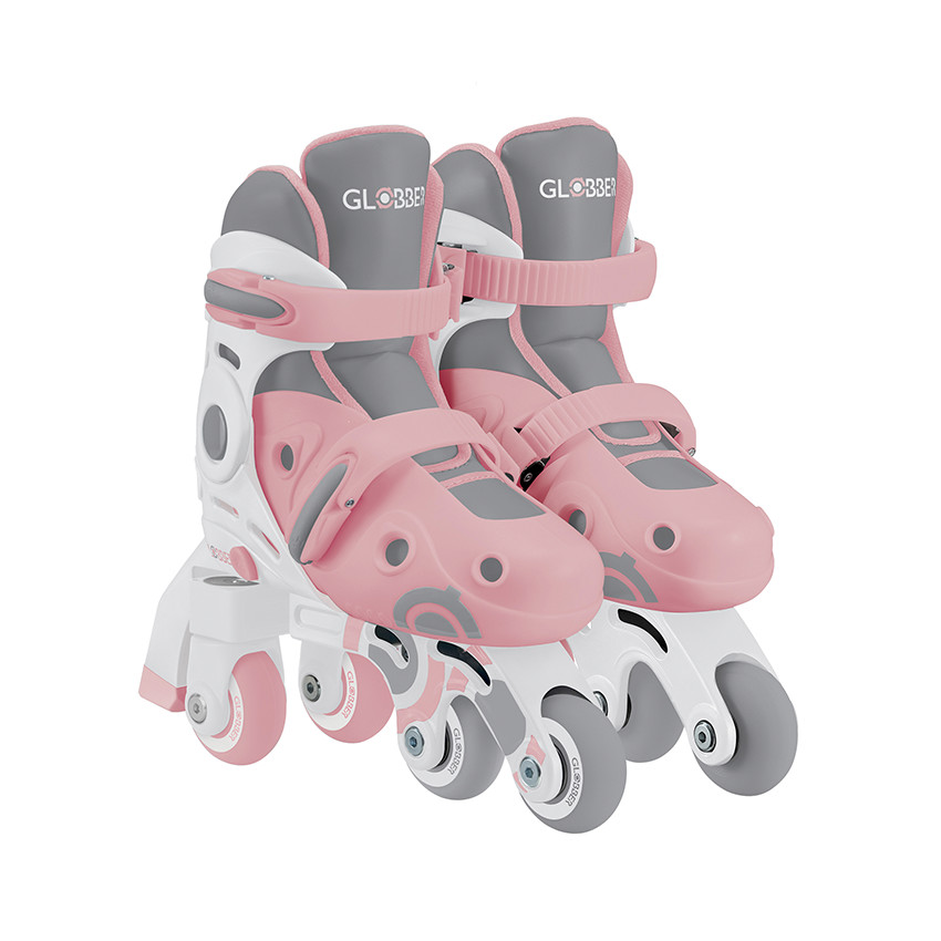 Patins à roulettes évolutifs Learning 2 en 1 S-M/30-33 rose 