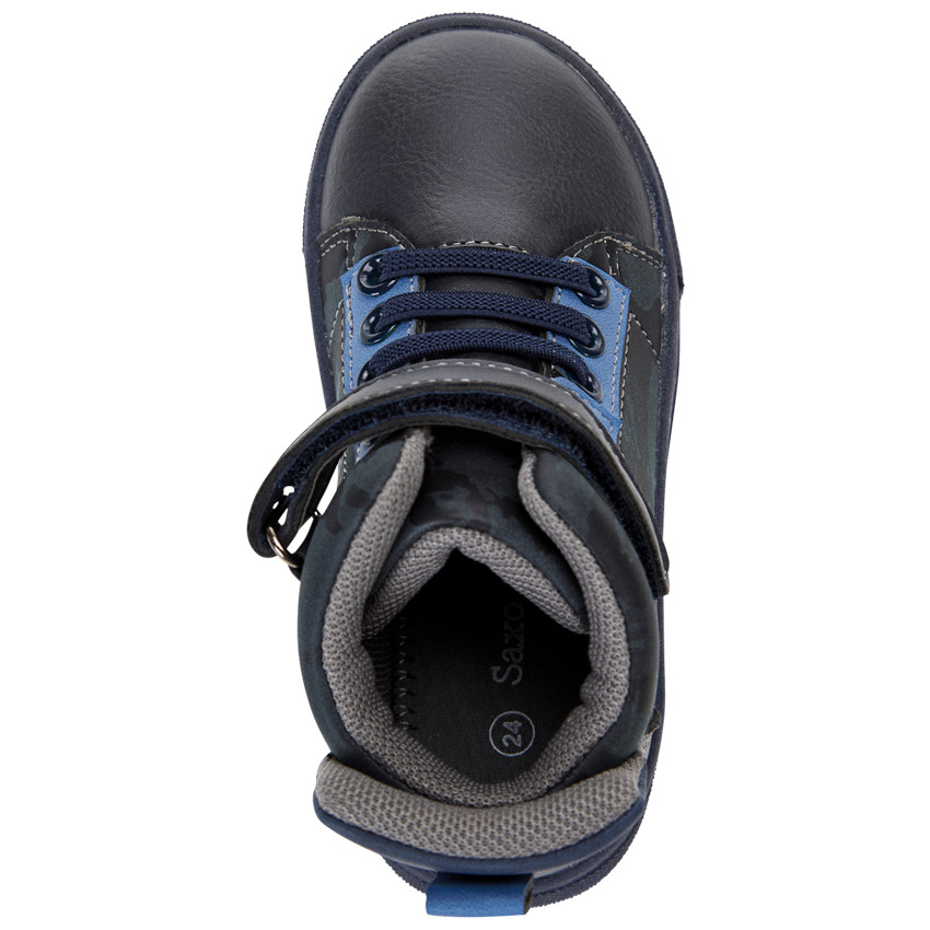 Laarsjes in lederlook met camouflageprint voor jongens 