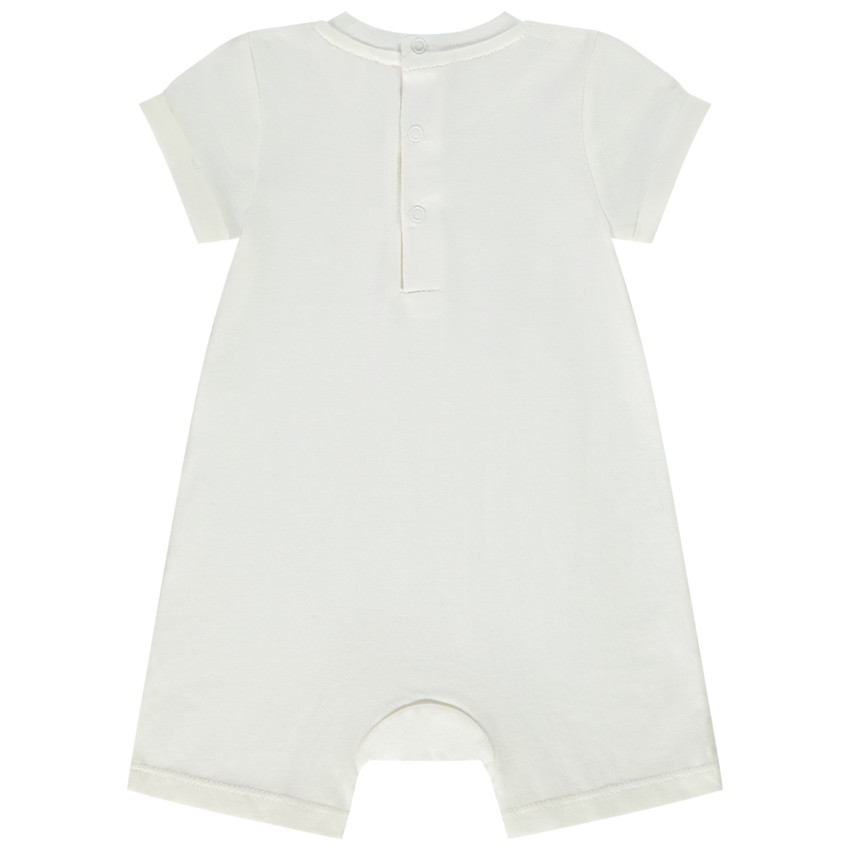 Combinaison courte en jersey slub print lapin pour bébé 