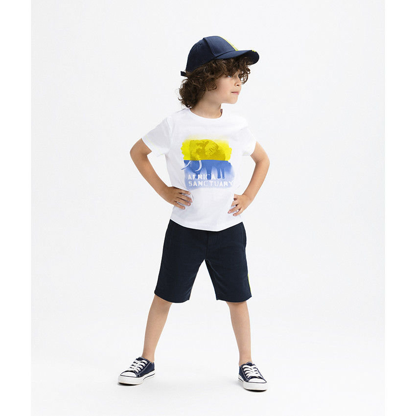 Casquette twill avec bande contrastée pour garçon 