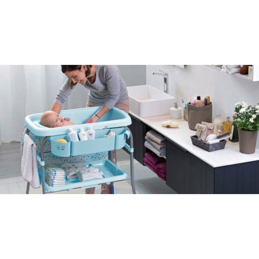 Luiertafel en bad Cuddle & Bubble Comfort Ocean 