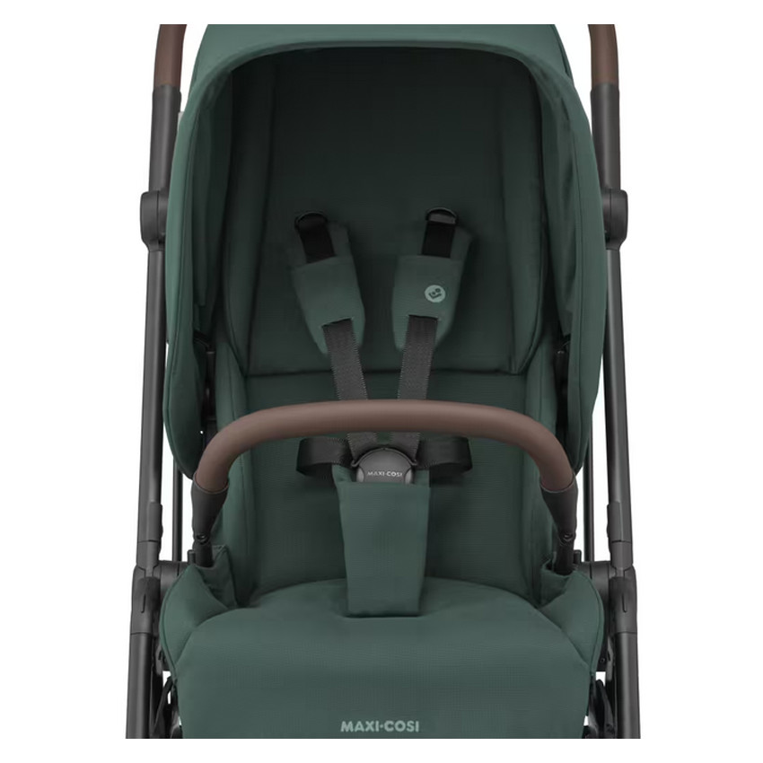 Poussette Leona 2 ultra compacte - Essential Green/Brown leather 