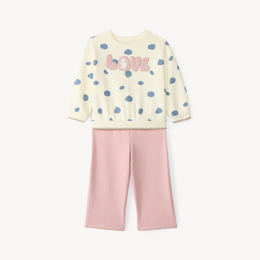 Ensemble de jogging bébé fille imprimé fantaisie 