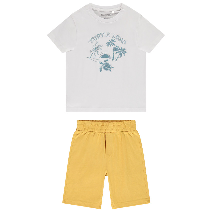 Ensemble court 2 pièces avec print fantaisie pour garçon 