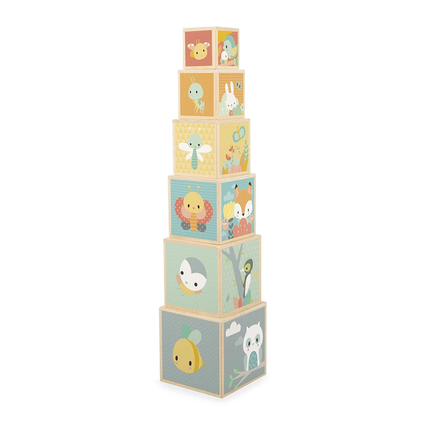 Piramides 6 Houten Blokken Pure 