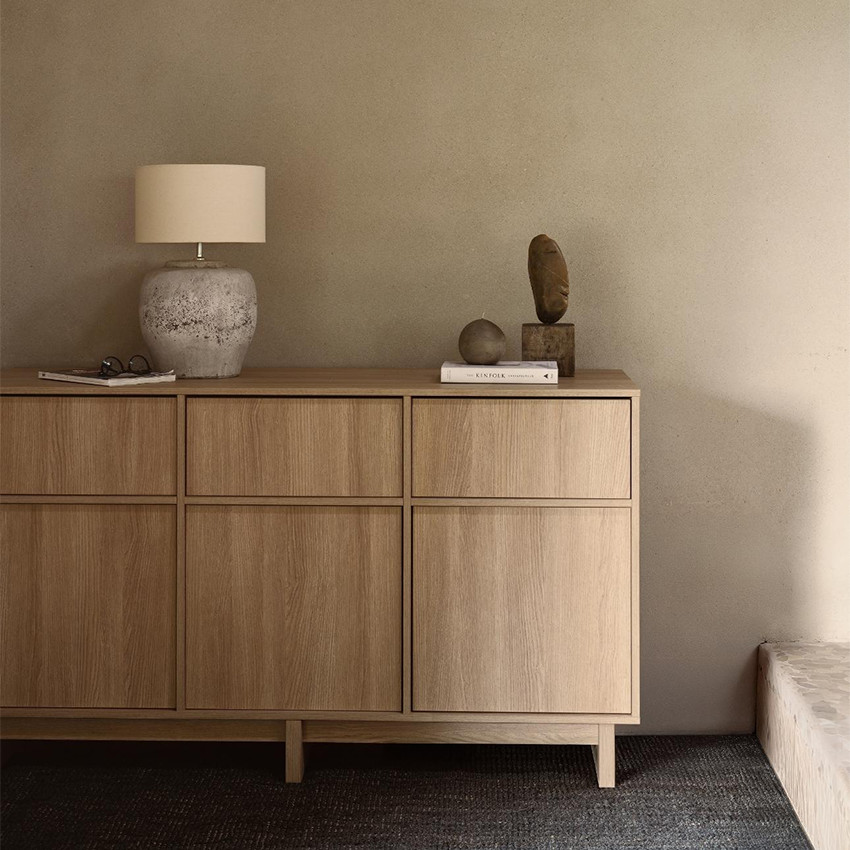 Commode XL 3 portes Kyo Honey Ash 