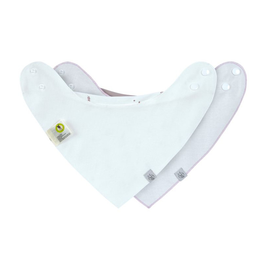 Lot de 2 bavoirs bandanas imperméable Fruits rouges 