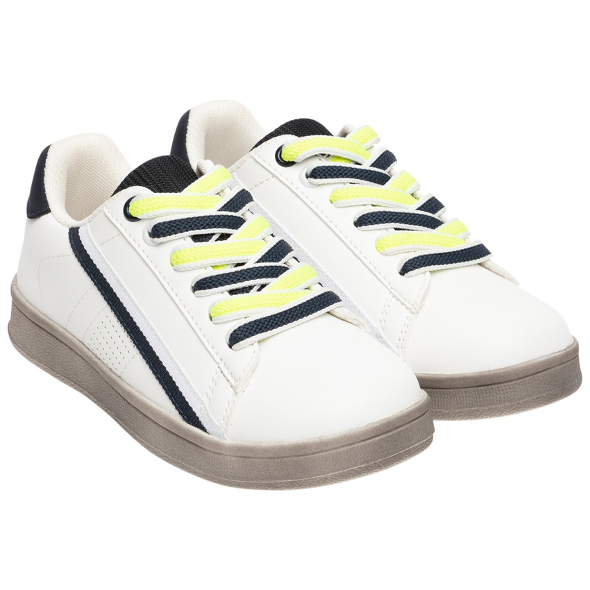 Lage sneakers met elastische veters voor jongens 