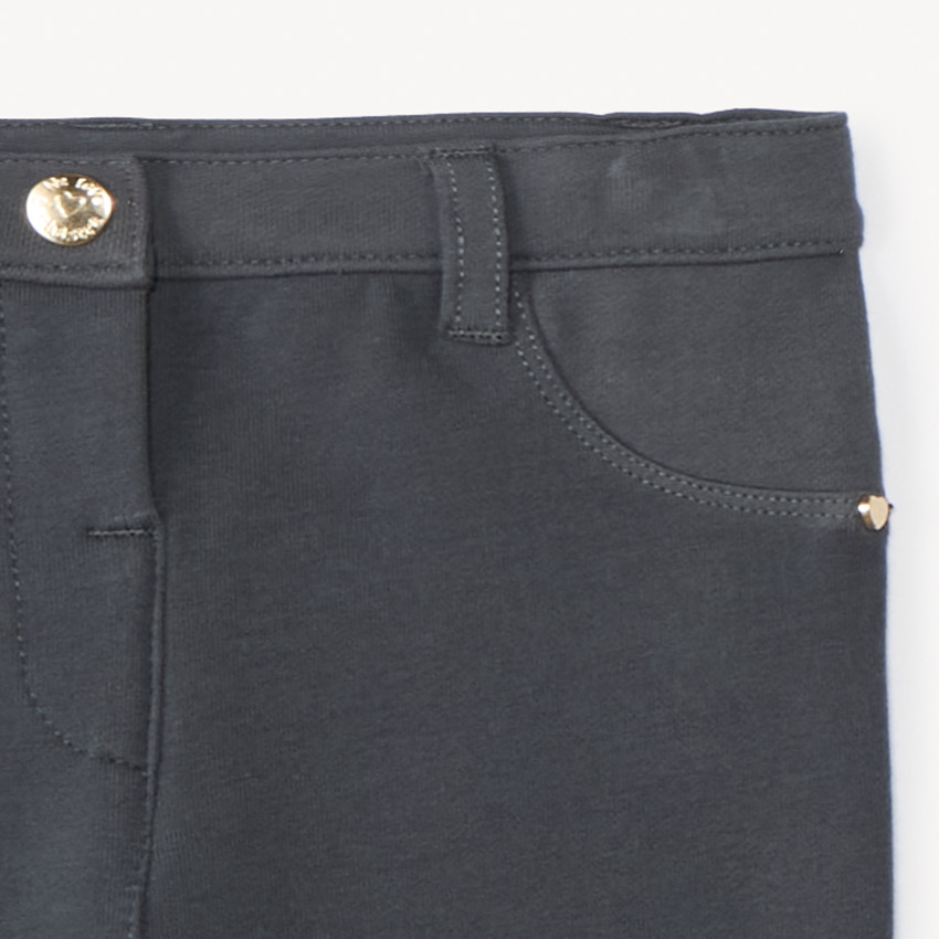 Jegging en molleton uni pour bébé fille 