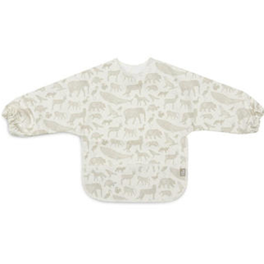 Bavoir avec manches imperméable Animaux - Vert Olive 