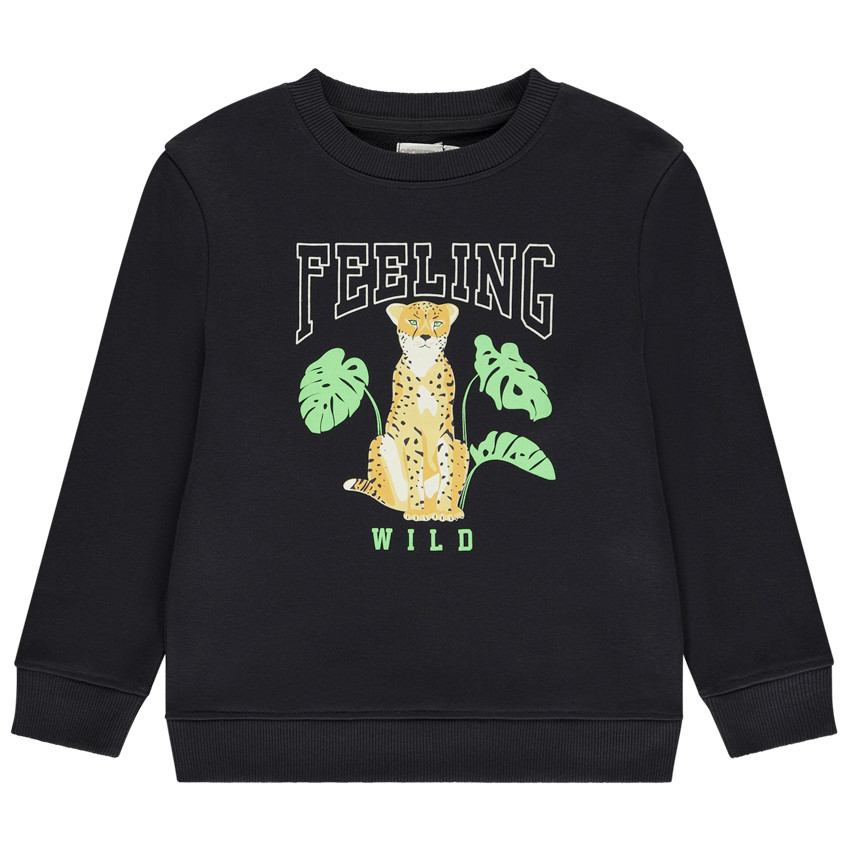Sweatshirt fleece voor jongen 