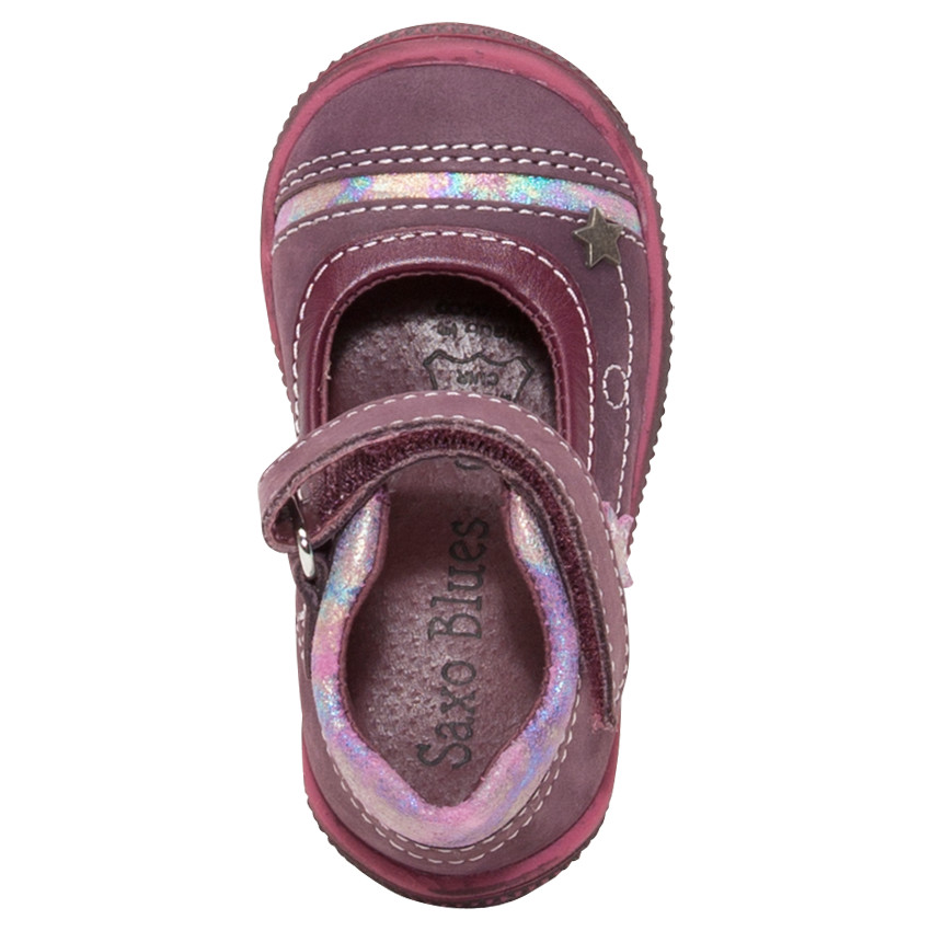 Babies en cuir avec pailletes et patch étoile 