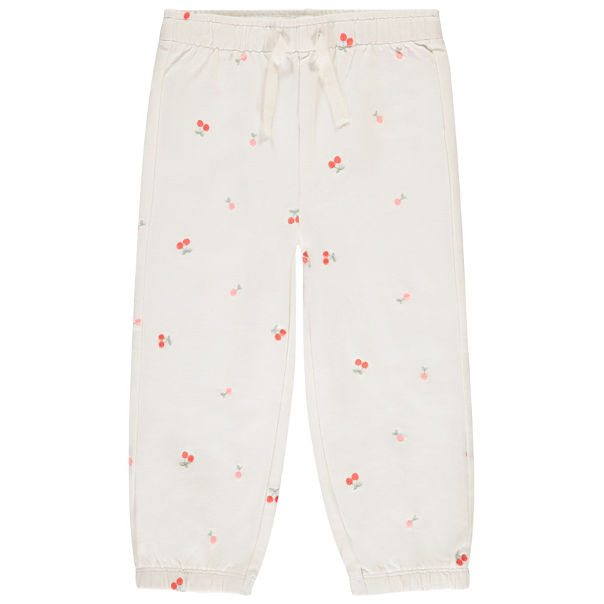 Fleece joggingbroek met borduursels voor meisjes 