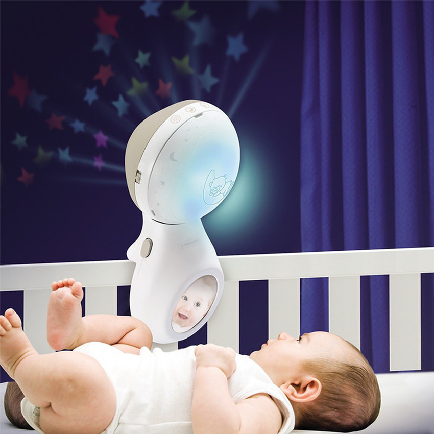 Mobile douce nuit 3 en 1 - Taupe/Blanc 