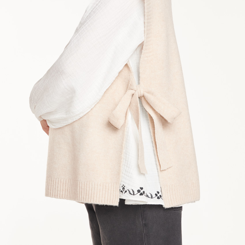 Pull de grossesse sans manches 