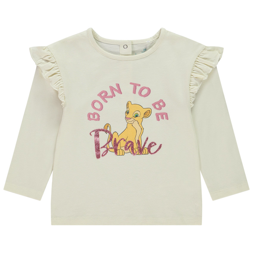 T-shirt manches longues volantées Nala Disney pour bébé fille 
