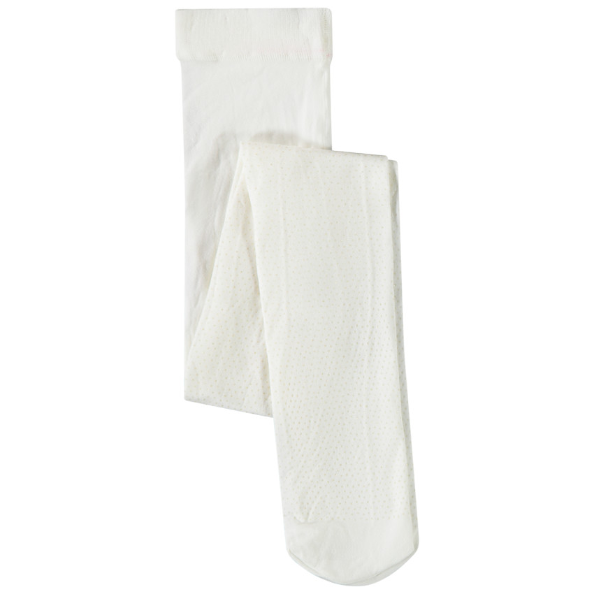 Collants fins imprimé pois pailletés pour fille 