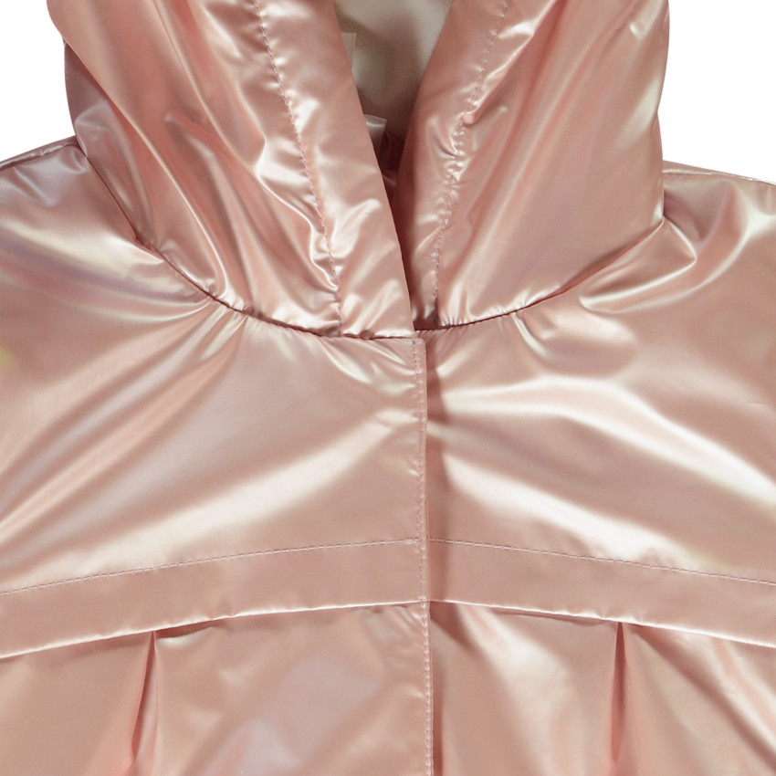 Parka gomme déperlante effet nacré pour bébé fille 