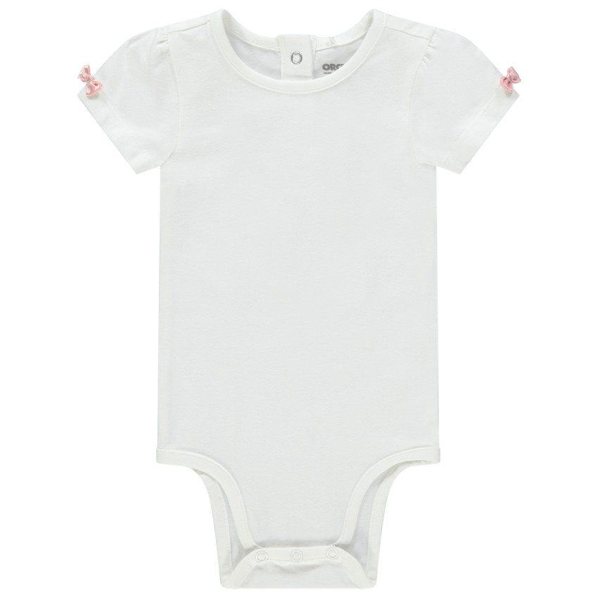 Body manches courtes uni à noeuds 