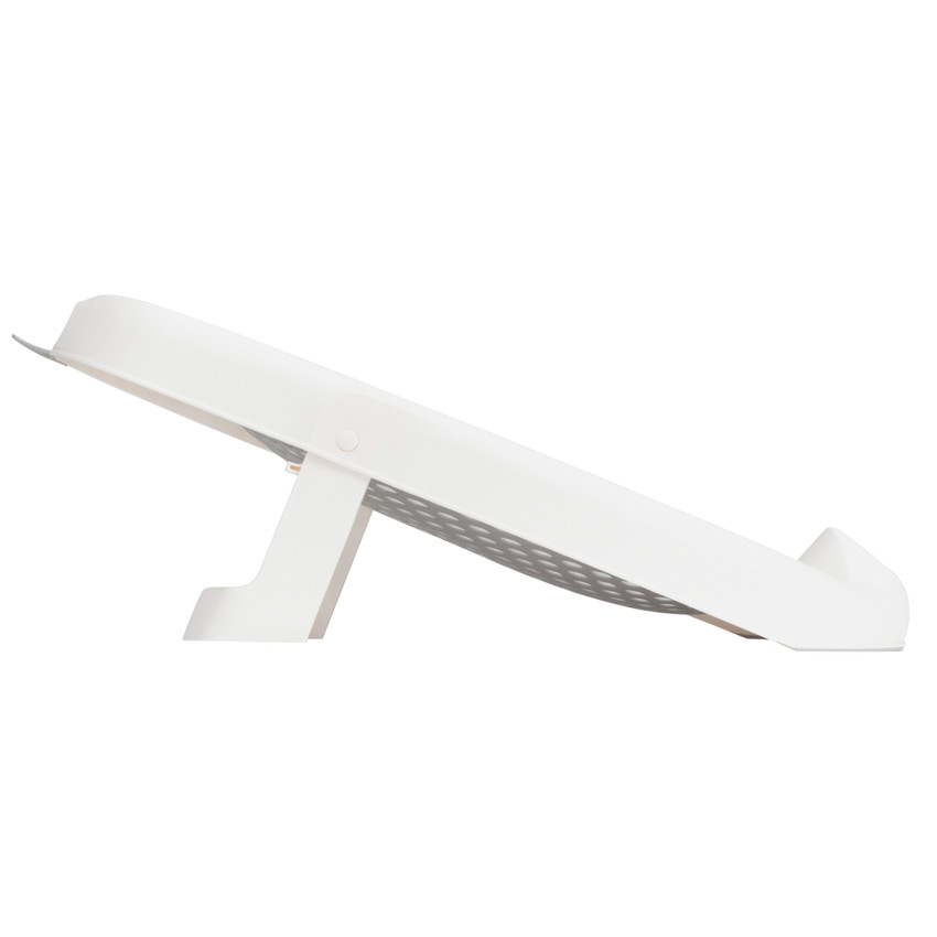 Transat de bain pliable en silicone gris/blanc 