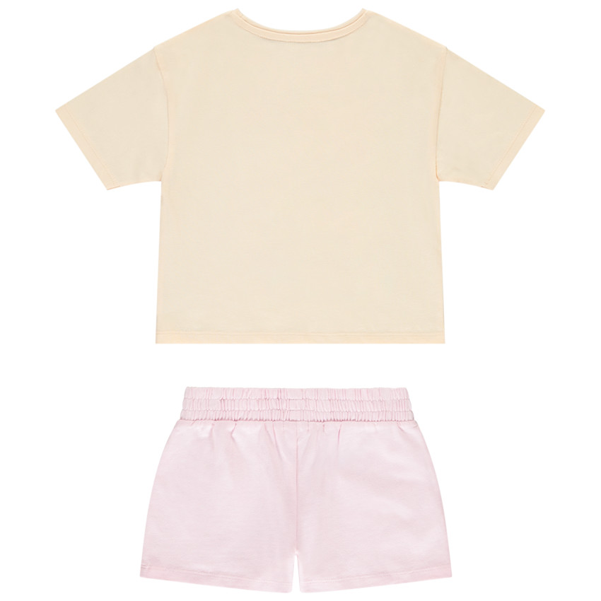 Twee-delige set met oversized t-shirt voor meisjes 