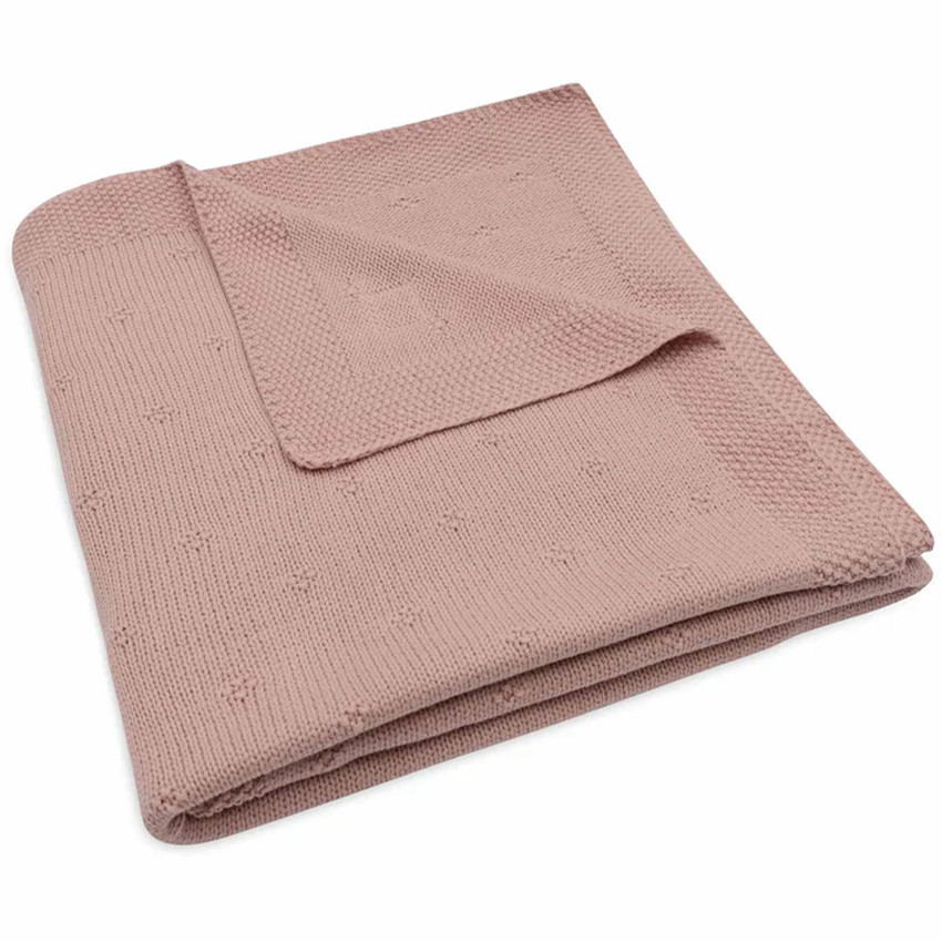 Deken bed Cosy Knit 100x150 cm Wild rose 