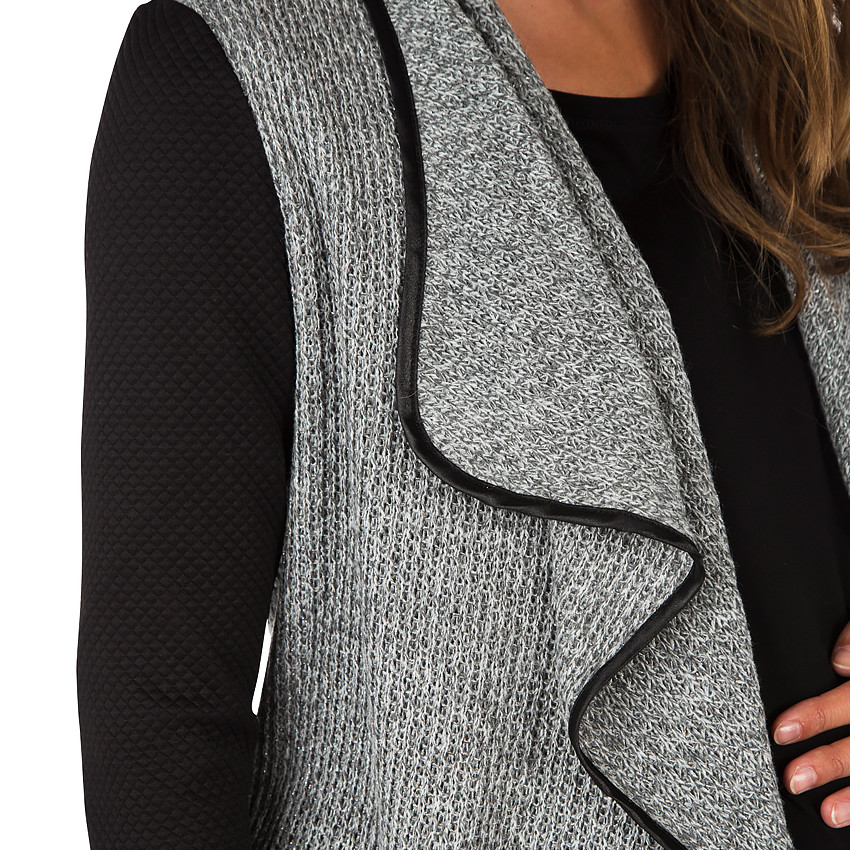 Gilet asymmetrische opening 