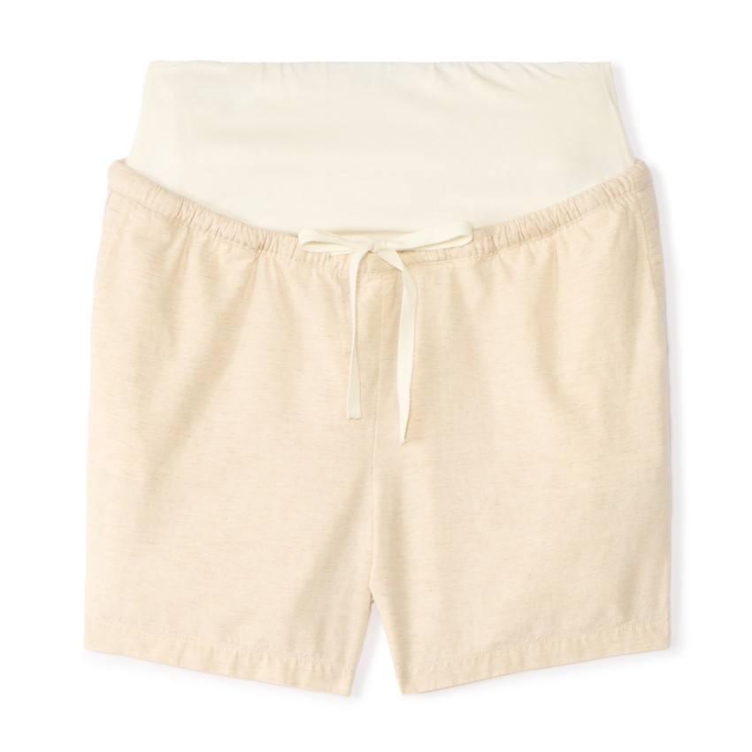 Korte chino met hoge tailleband voor zwangere vrouwen 