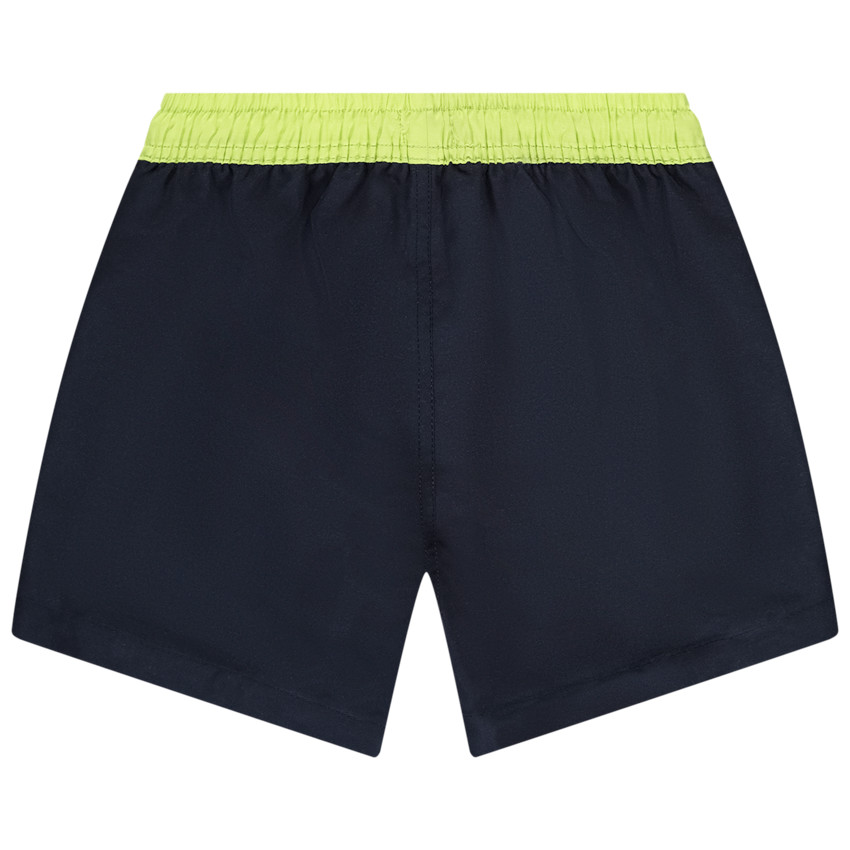 Short de bain en microfibre bicolore et printé pour garçon 