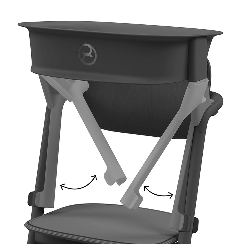 Set de tour d'apprentissage pour chaise haute Lemo stunning black 
