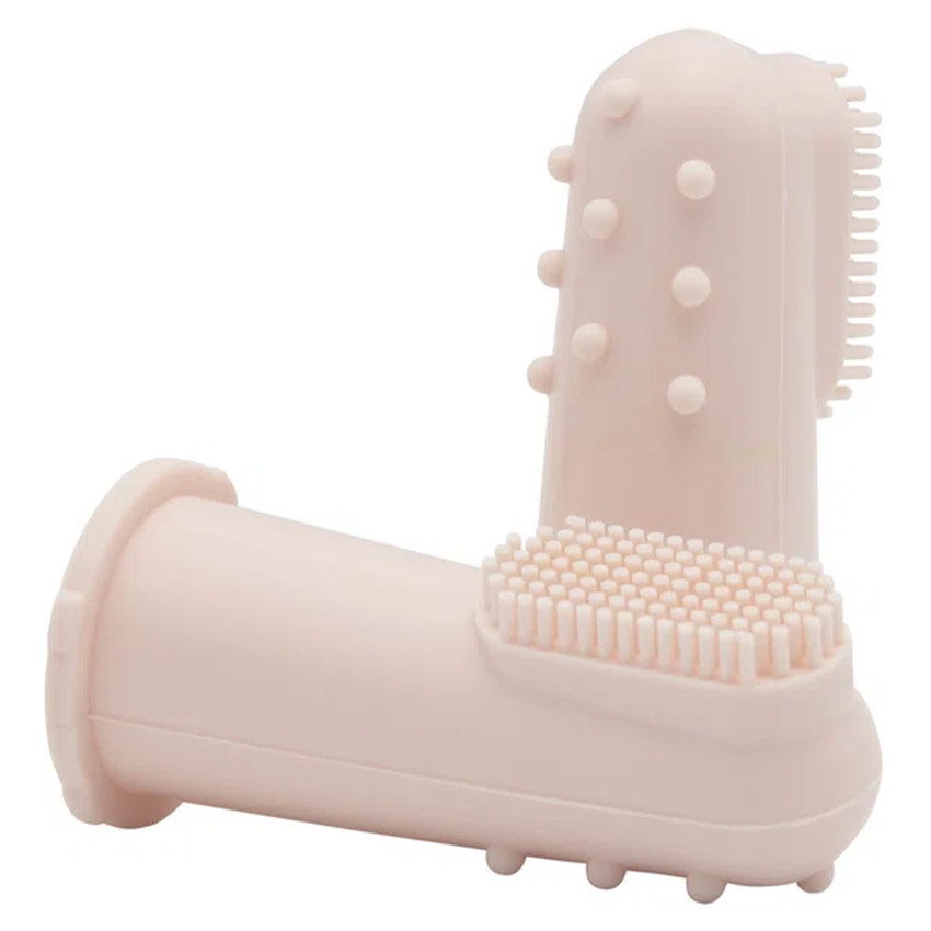 Brosse à dents doigt silicone Rose 